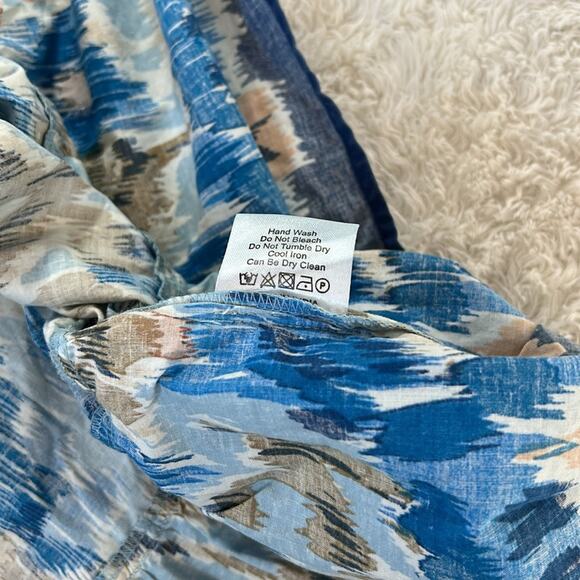 House of Harlow 1960 Zoey blue smocked tiered boho maxi dress, small - Picture 10 of 10